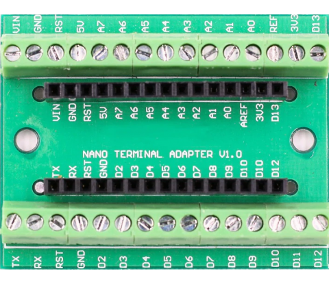 Плата адаптер для Arduino nano с винтовыми клеммами